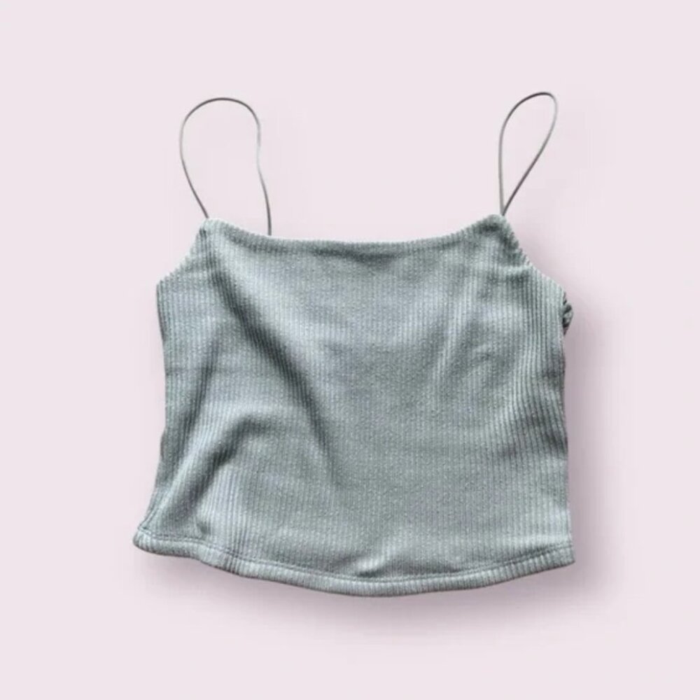 Ardene Blue Ribbed Tank
